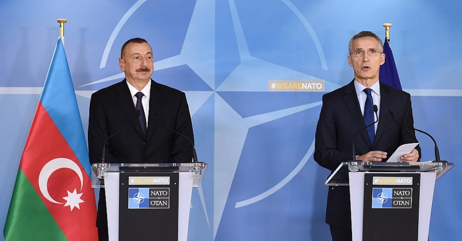 Ilham Aliyev and NATO Secretary General Jens Stoltenberg