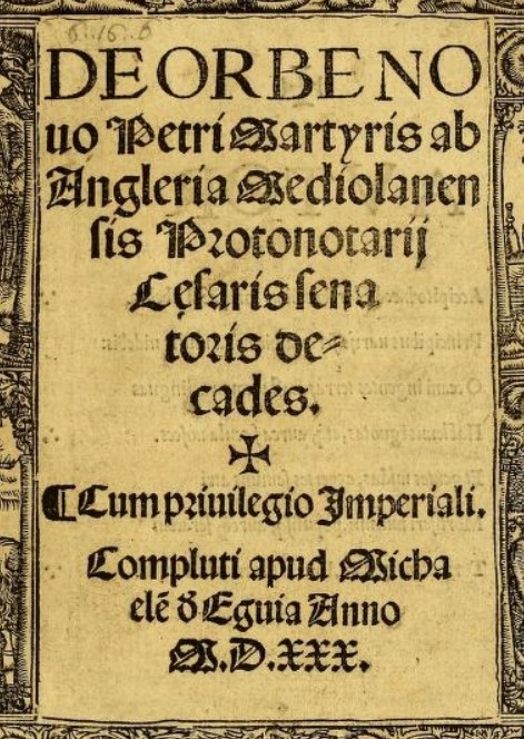 De Rebus Oceanicis et Novo Orbe: prvá kronika Nového sveta