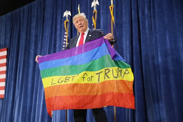 Trump LGBT zástava