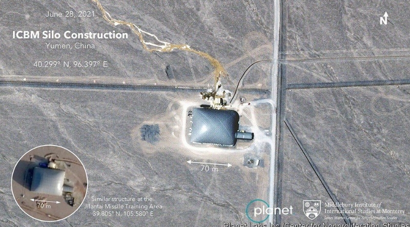 Jadrový arzenál Číny, Nové silo Jumen v púšti provincie Gansu, hry s mušľami